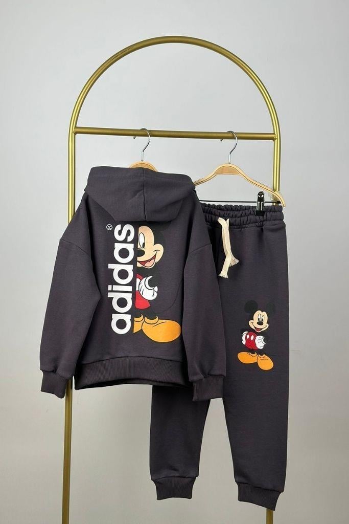 Cepli Spor Logolu Mickey Eşofman Takımı