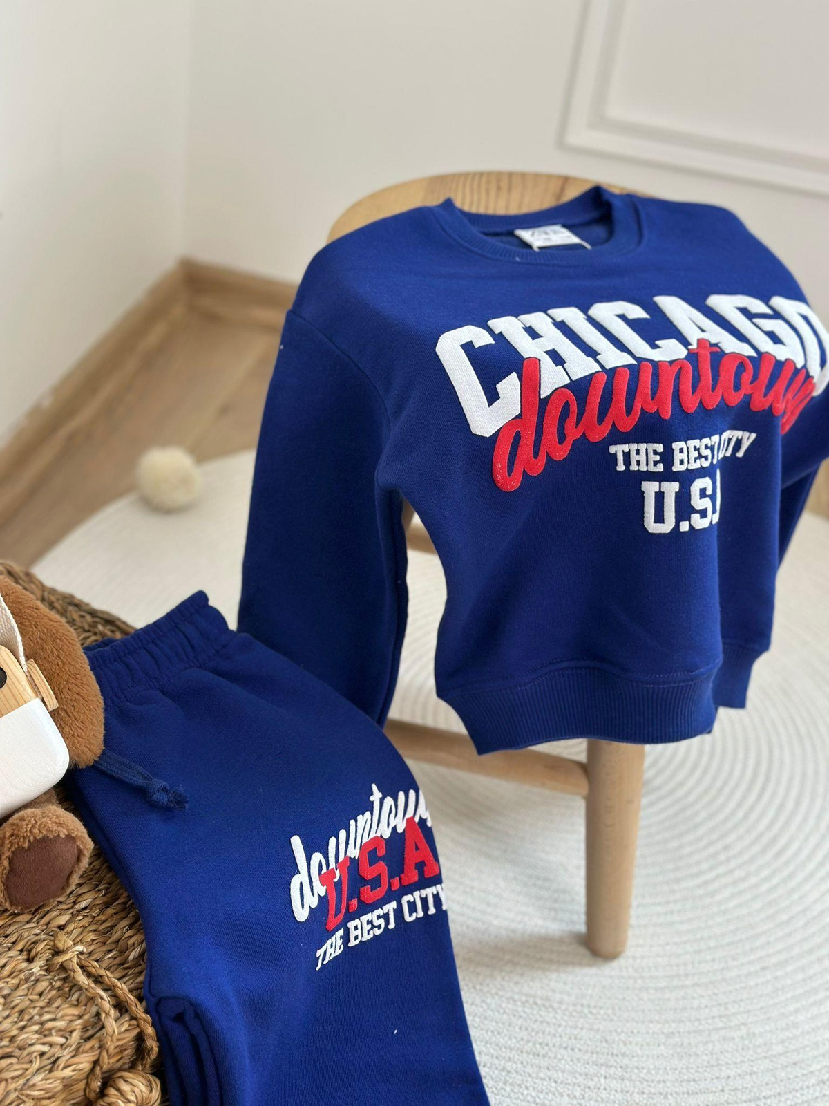 Chicago Downtown Baskılı Eşofman Takımı