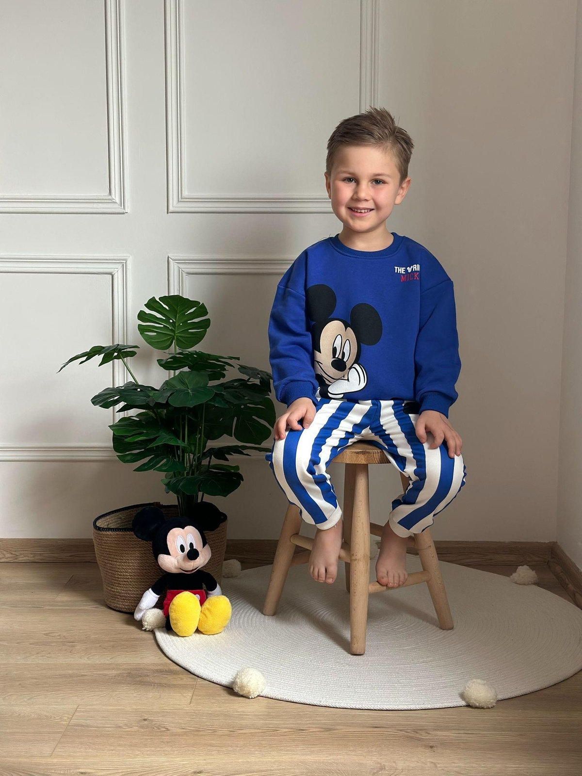 Çizgili Mickey Eşofman Takımı