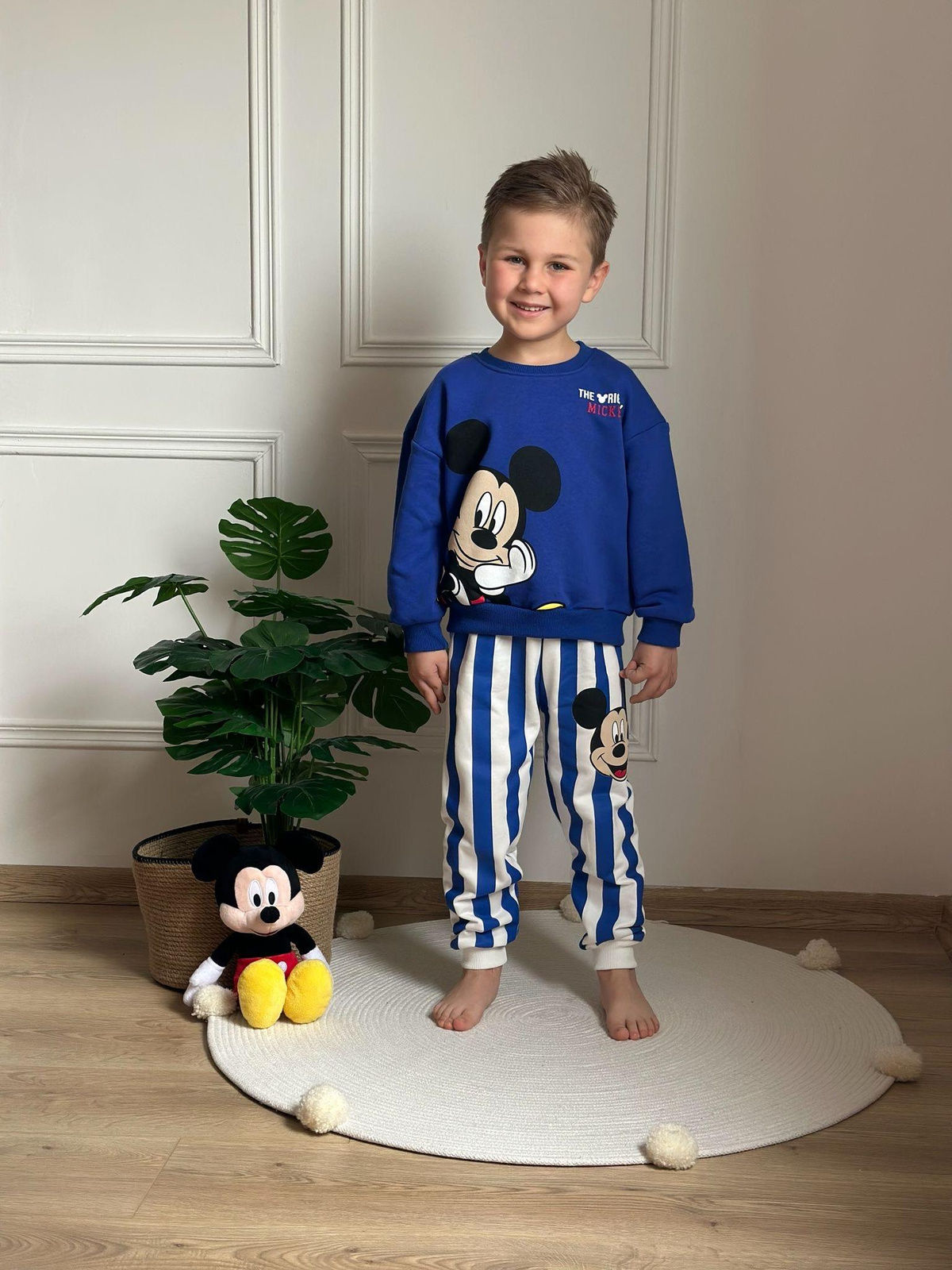 Çizgili Mickey Eşofman Takımı