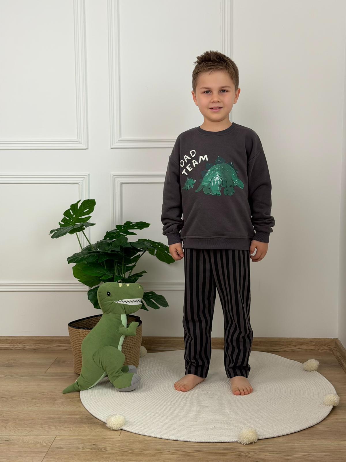 Dad Team Dino Baskılı Eşofman Takımı