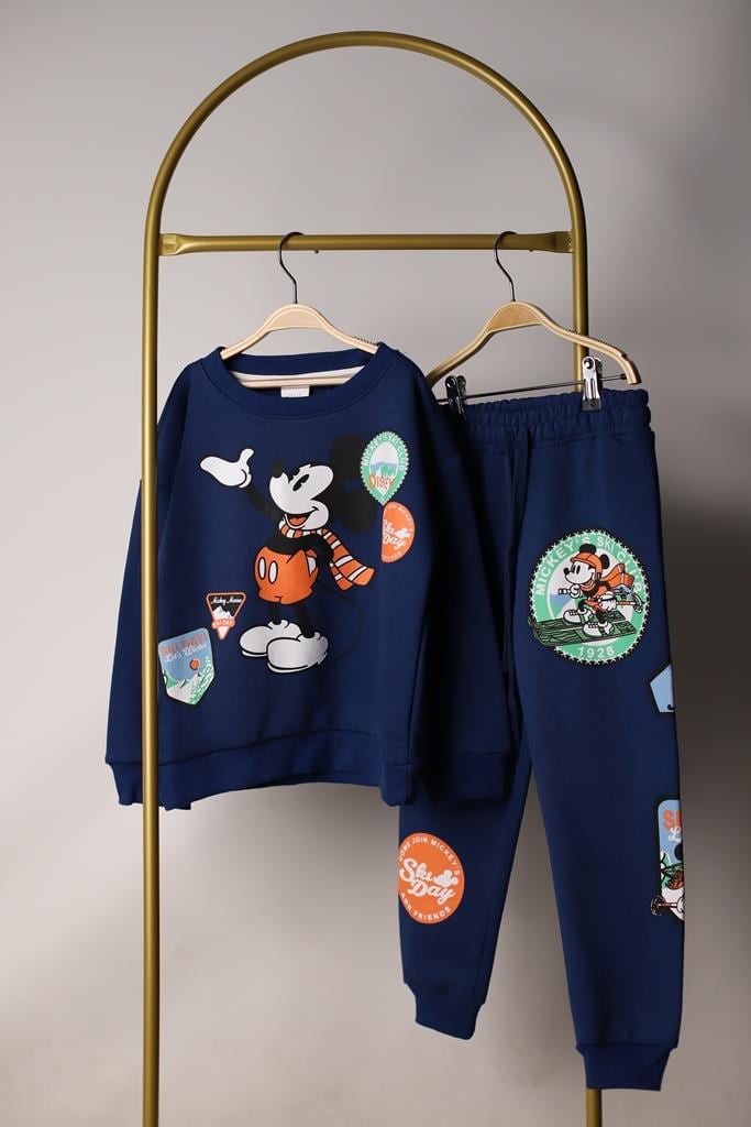 Disney Mickey Mouse Sırt Baskılı Eşofman Takımı