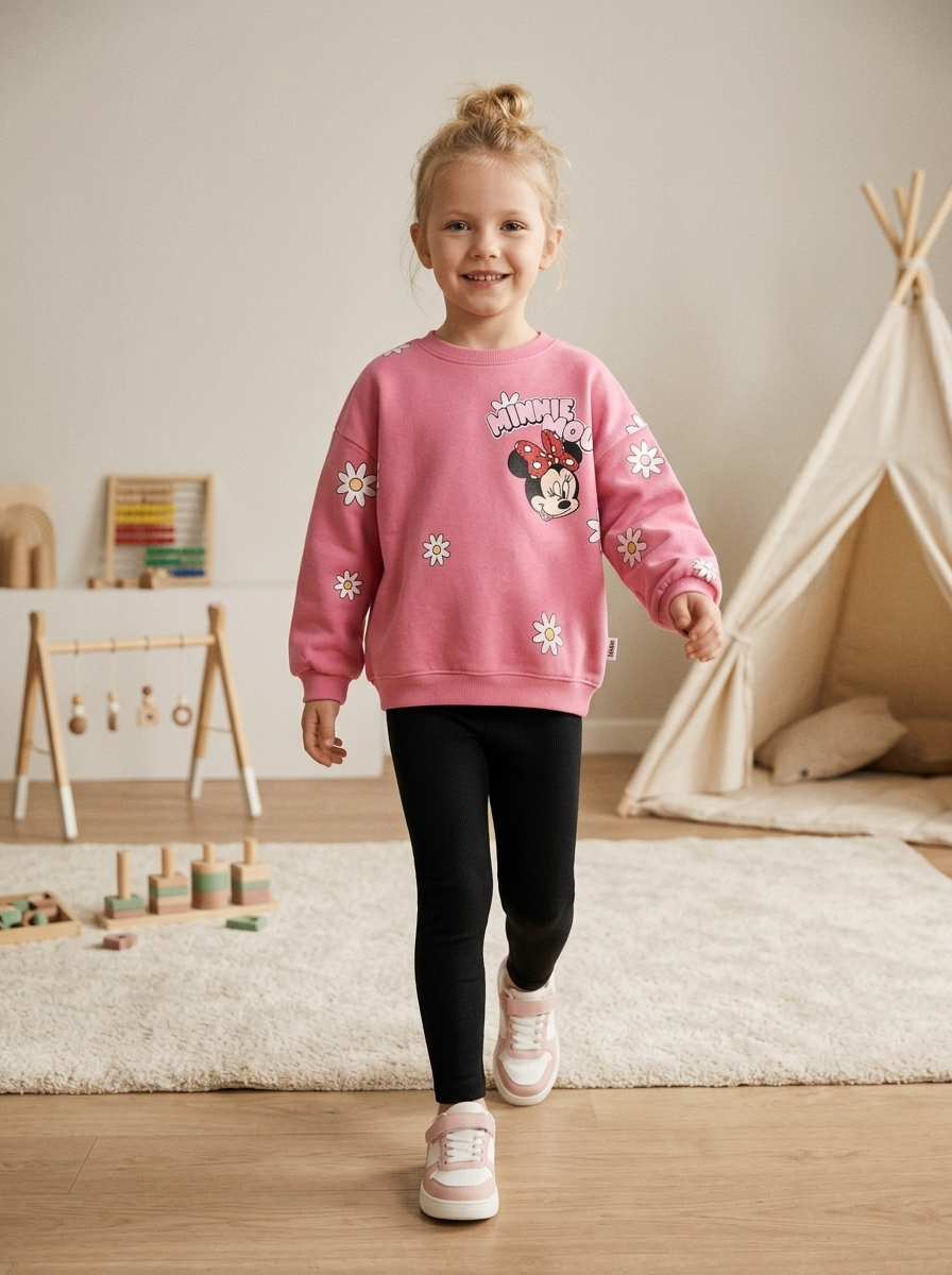 Flowers Minnie Mouse Taytlı Takım
