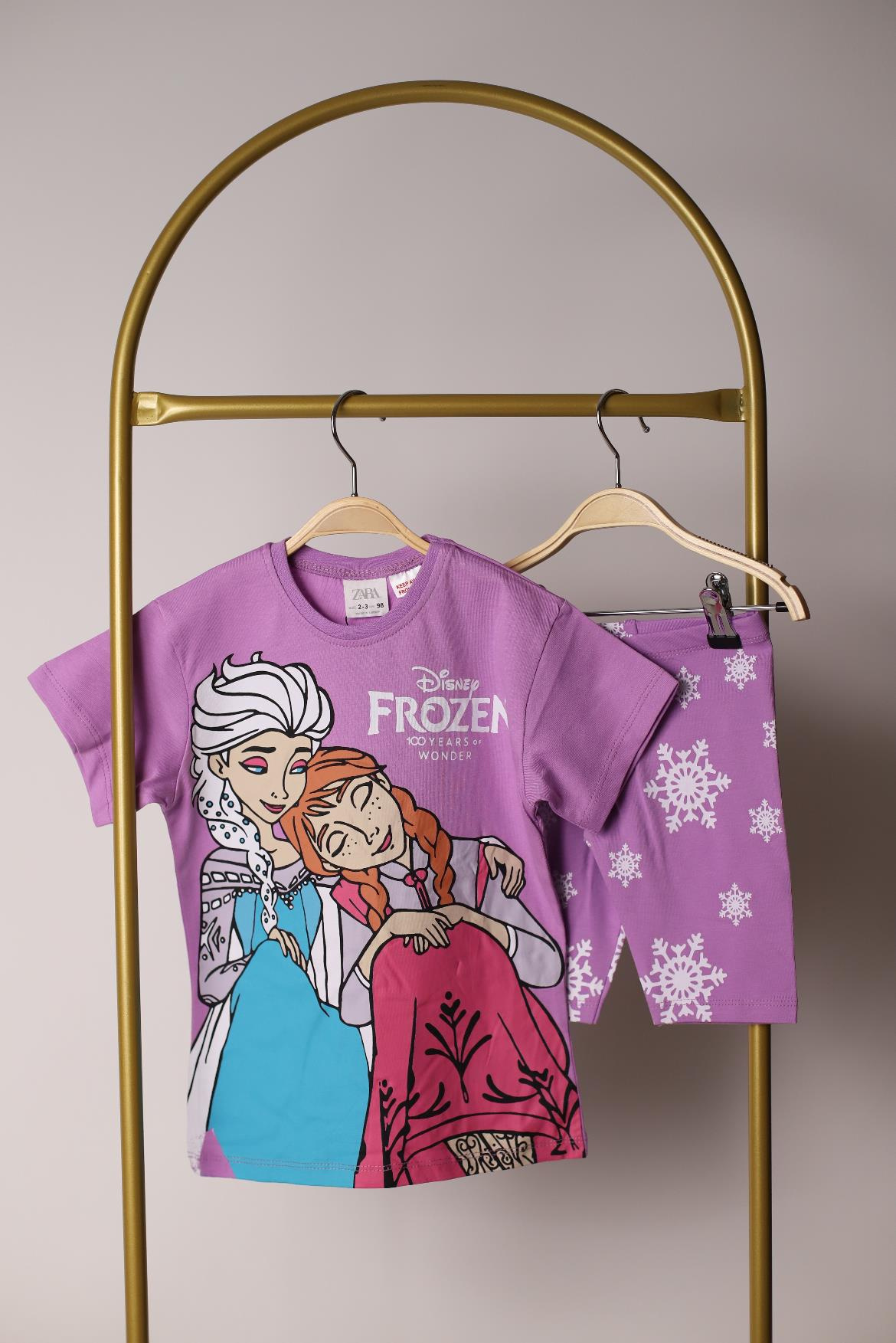 Frozen Mor Şortlu Takım