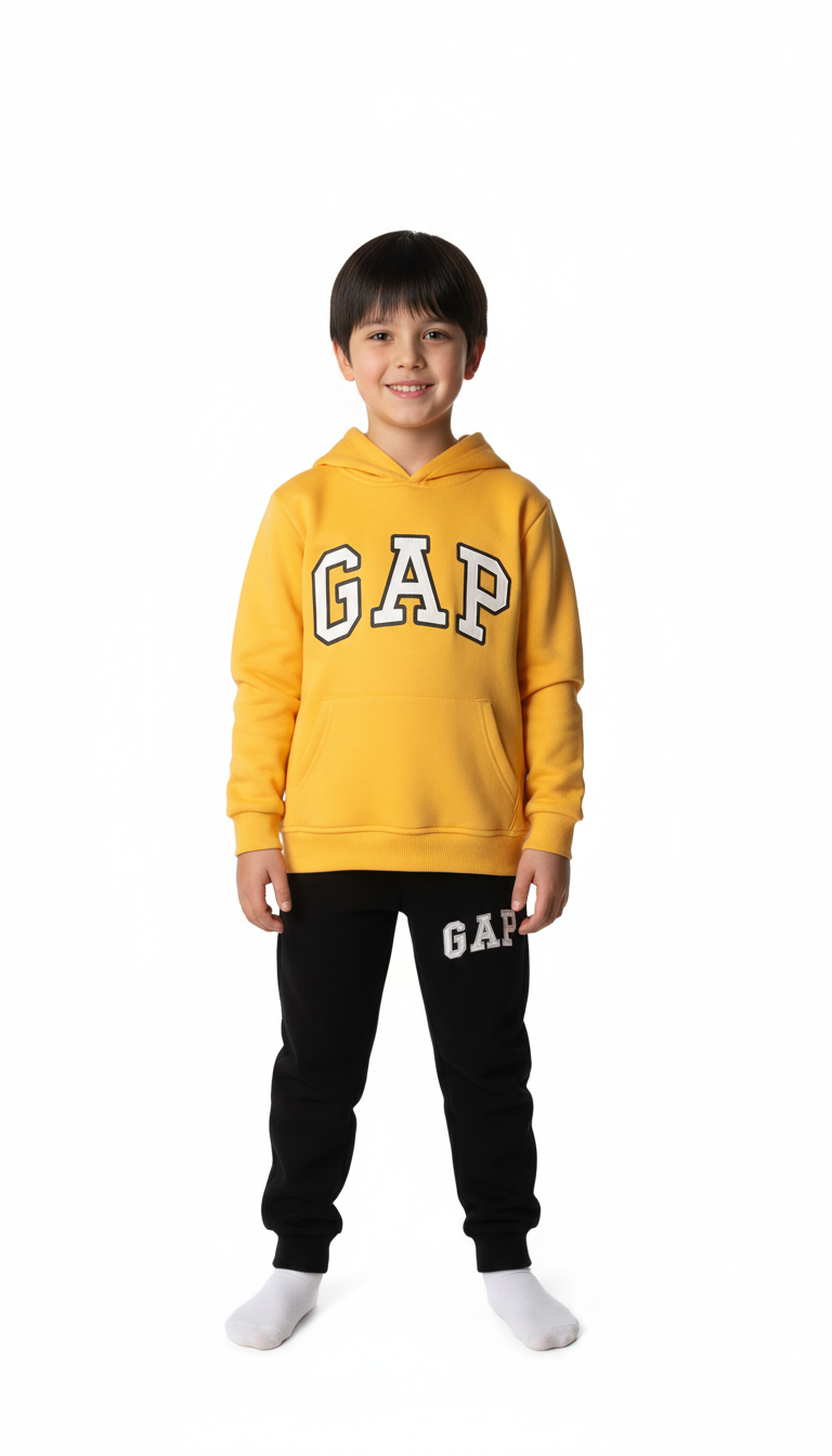 Gap Baskılı Kapüşonlu Eşofman Takımı