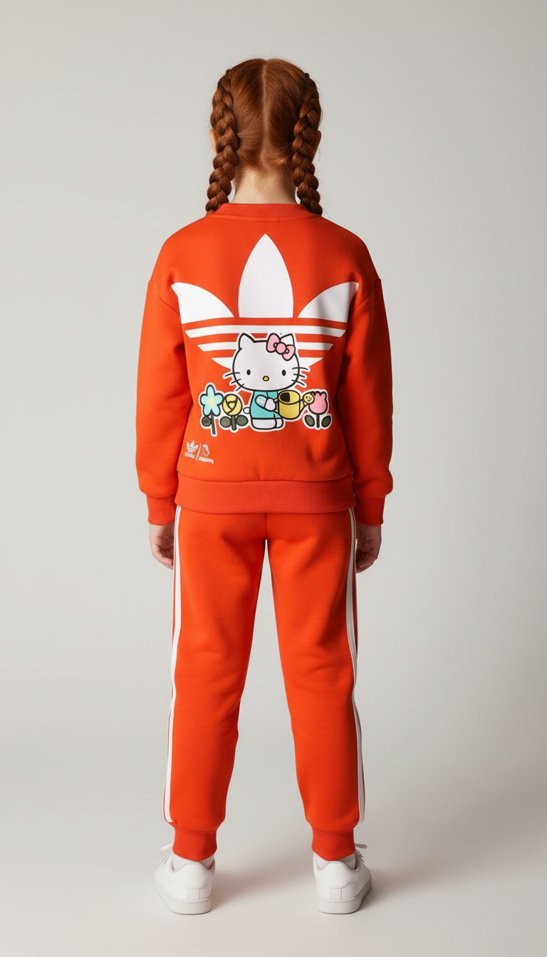 Hello Kitty Spor Logolu Şardonlu Eşofman Takımı