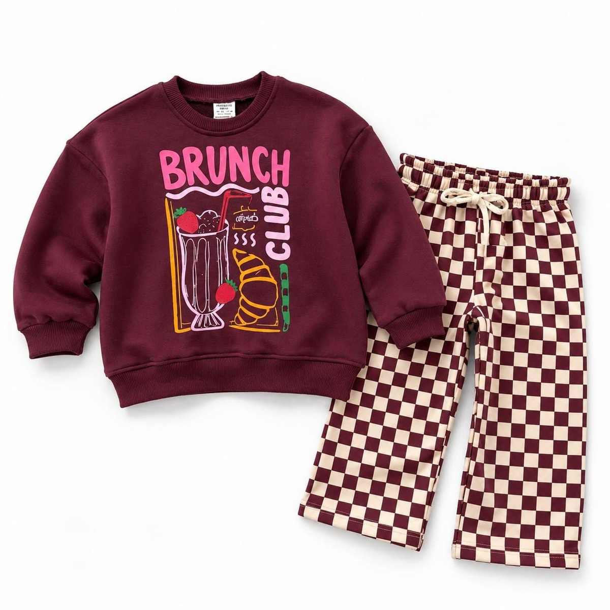 Kareli Brunch Eşofman Takımı