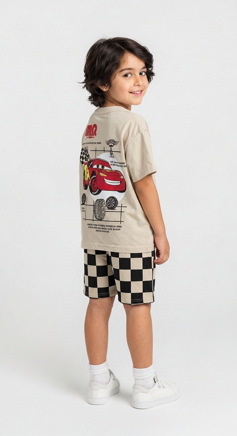 Lightning McQueen Şortlu Takım