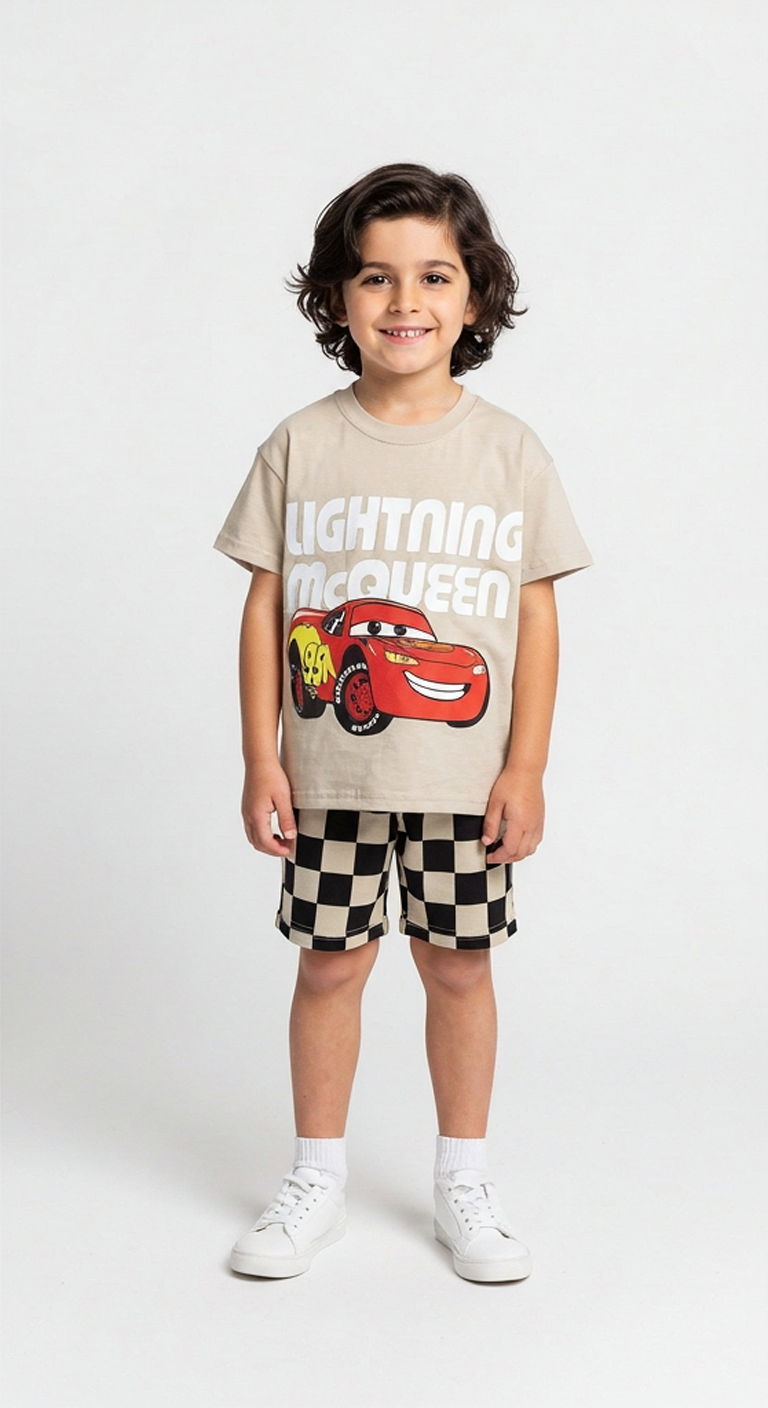 Lightning McQueen Şortlu Takım