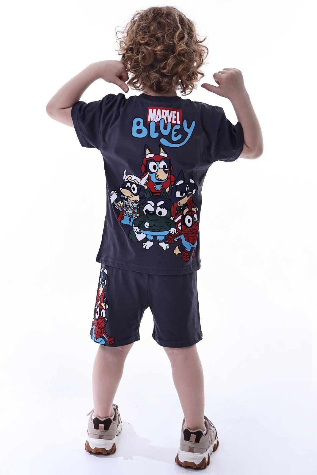 Marvel Bluey Şortlu Takım
