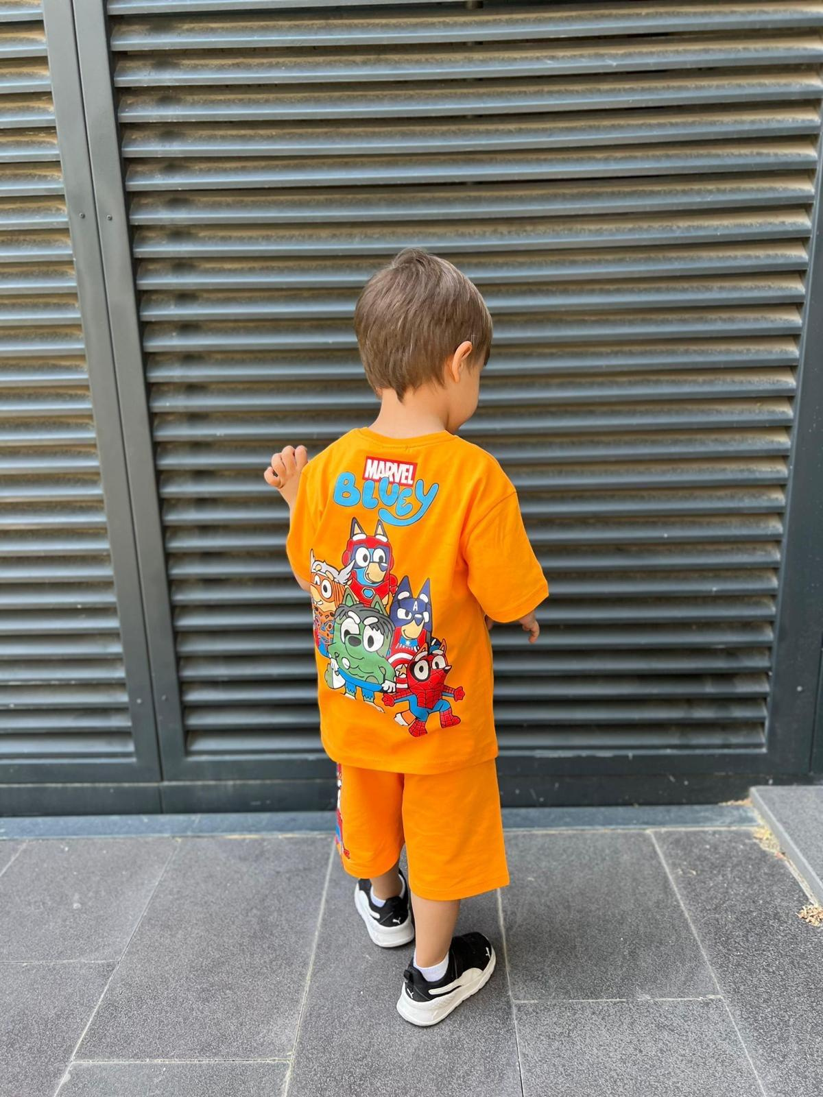 Marvel Bluey Şortlu Takım