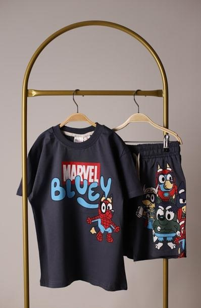 Marvel Bluey Şortlu Takım