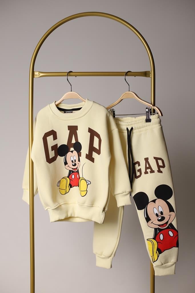 Mickey Mouse Detaylı Eşofman Takımı
