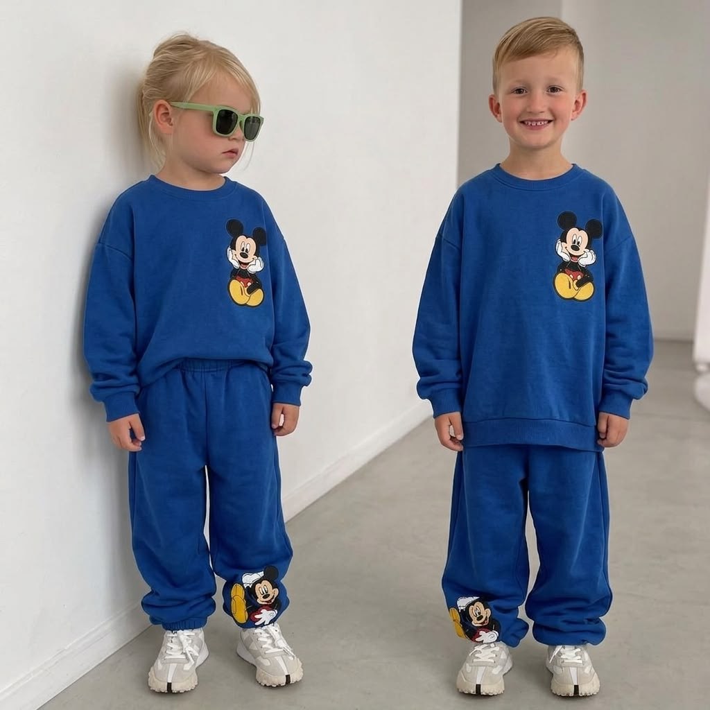 Mickey Mouse Disney Yüzüncü Yıl Baskılı Eşofman Takımı