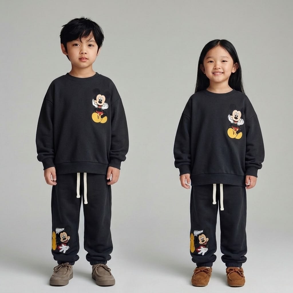 Mickey Mouse Disney Yüzüncü Yıl Baskılı Eşofman Takımı