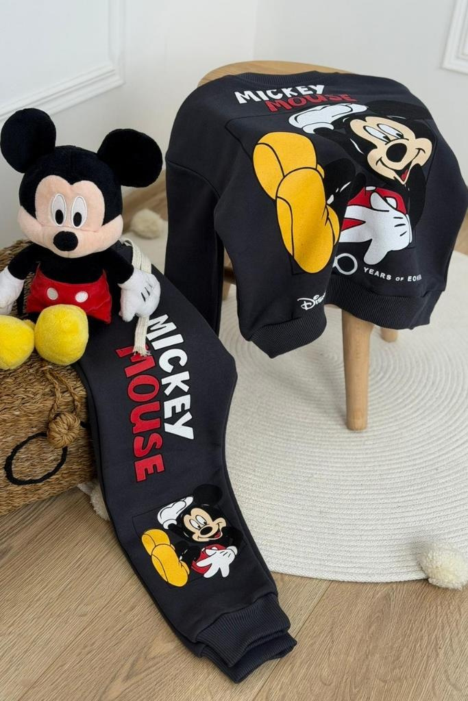 Mickey Mouse Disney Yüzüncü Yıl Baskılı Eşofman Takımı