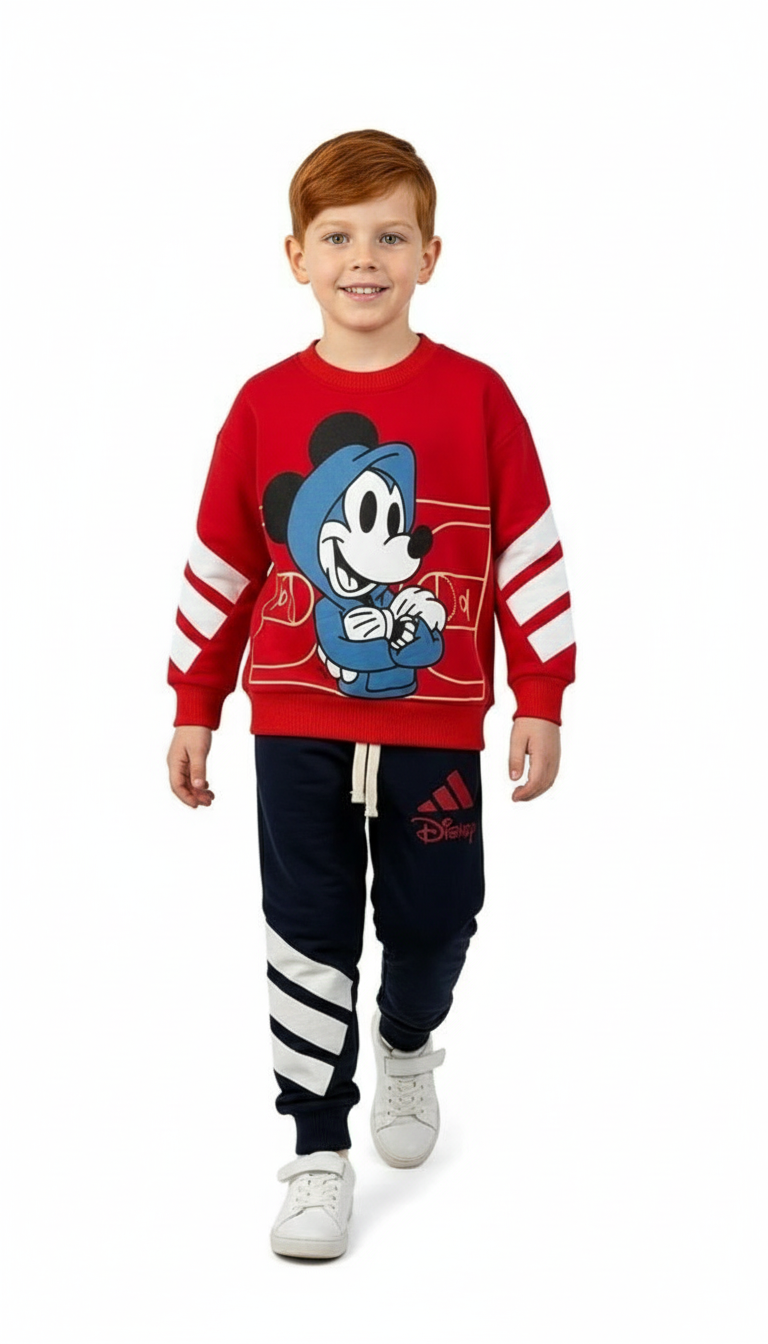 Mickey Mouse Spor Logolu Eşofman Takımı