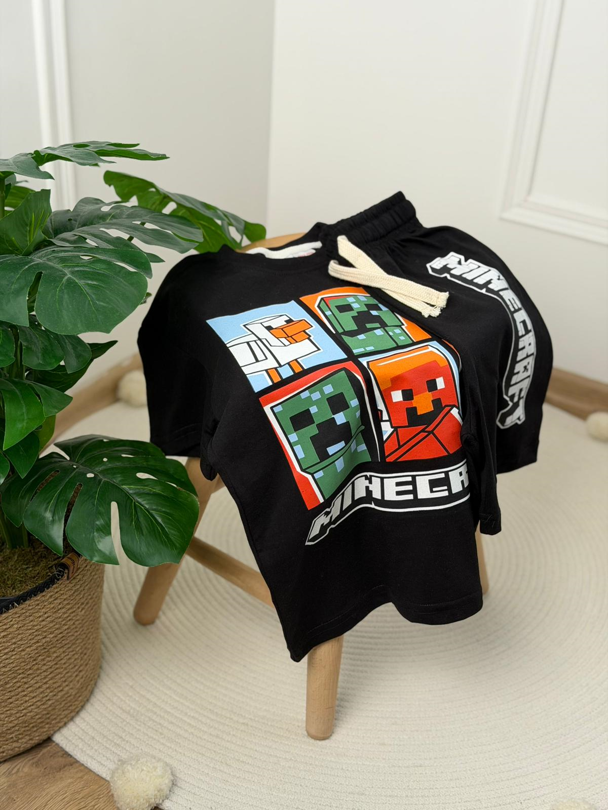 Minecarft Şortlu Takım