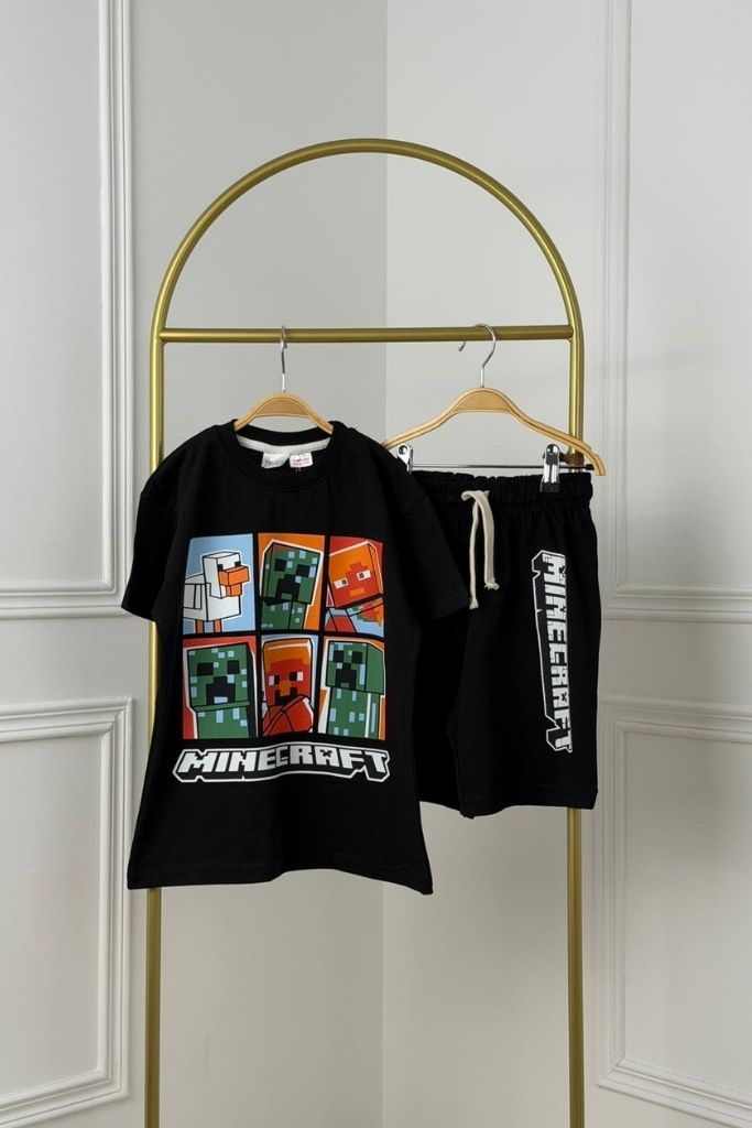 Minecarft Şortlu Takım