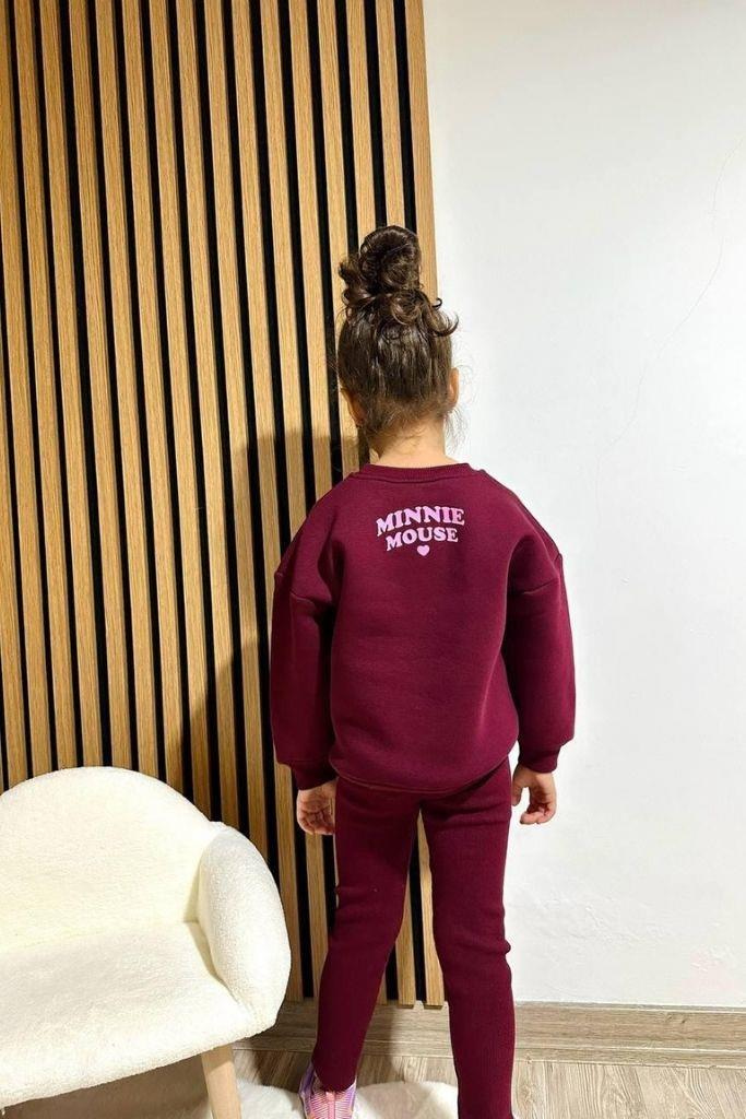 Minnie Kalp Detaylı Taytlı Takım