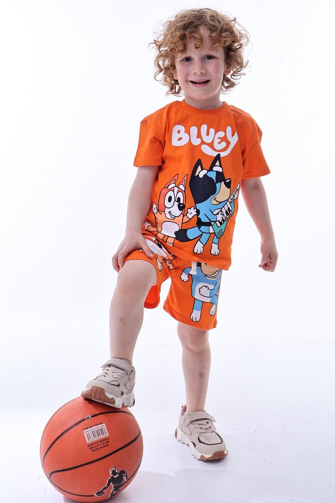 Müzikal Blueyi Şortlu Takım