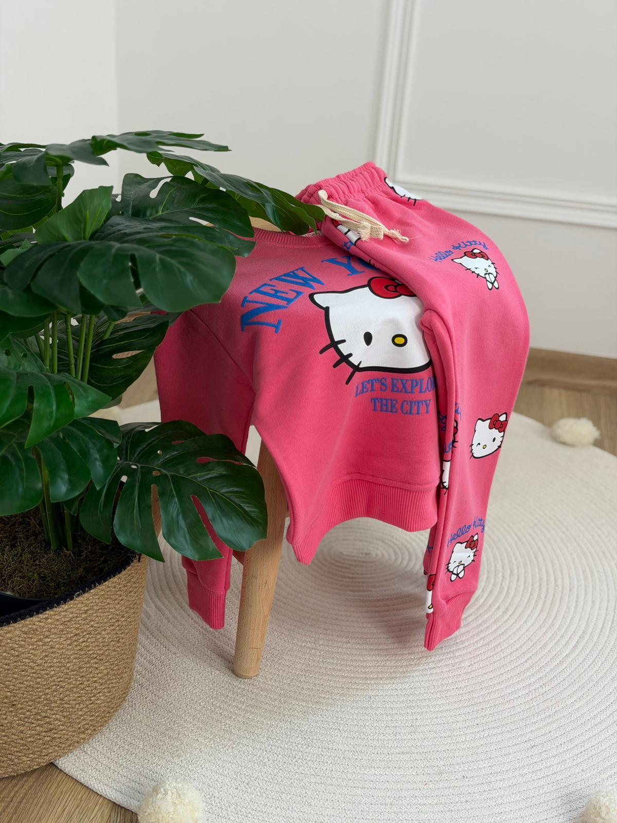 New York Hello Kitty Baskılı Eşofman Takımı