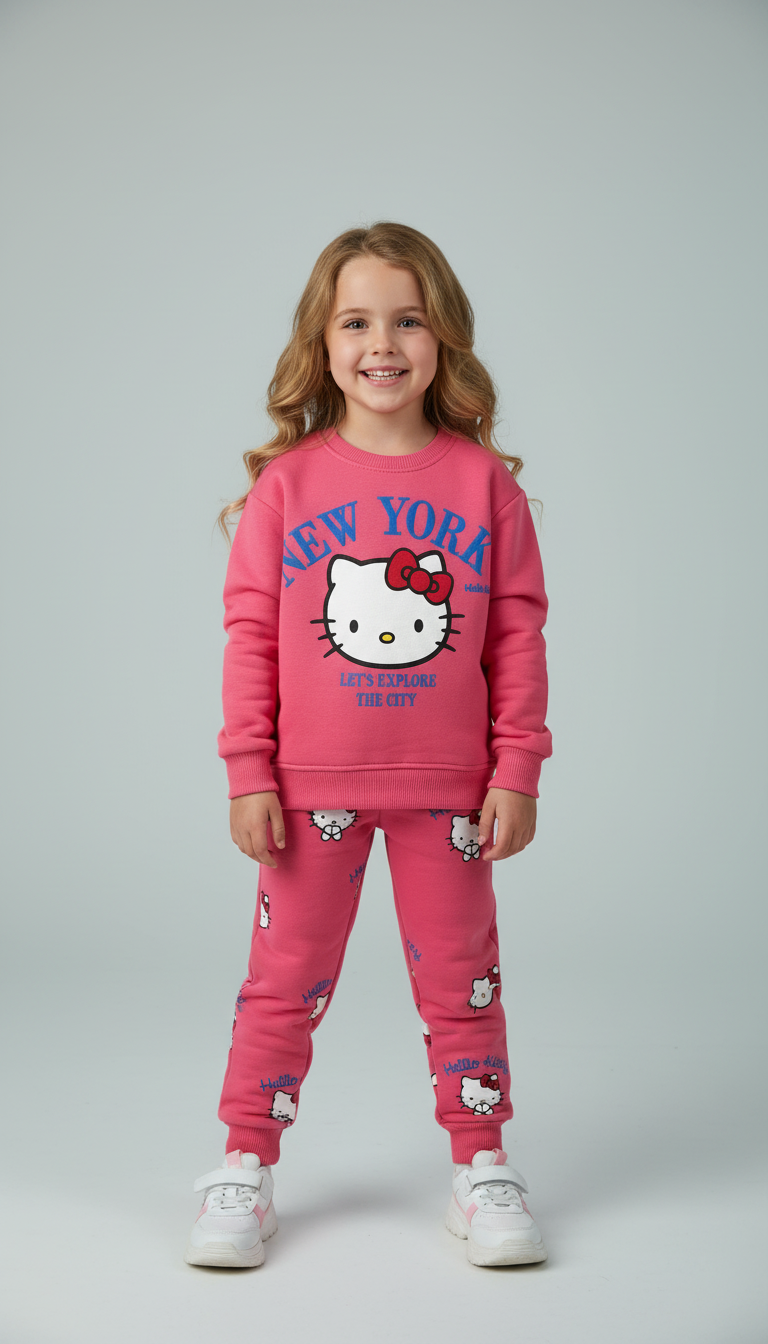 New York Hello Kitty Baskılı Eşofman Takımı