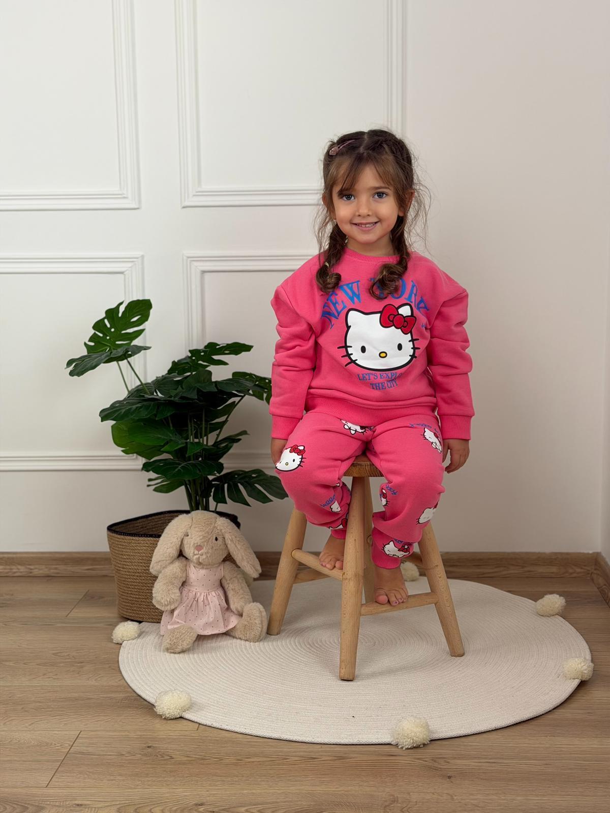 New York Hello Kitty Baskılı Eşofman Takımı