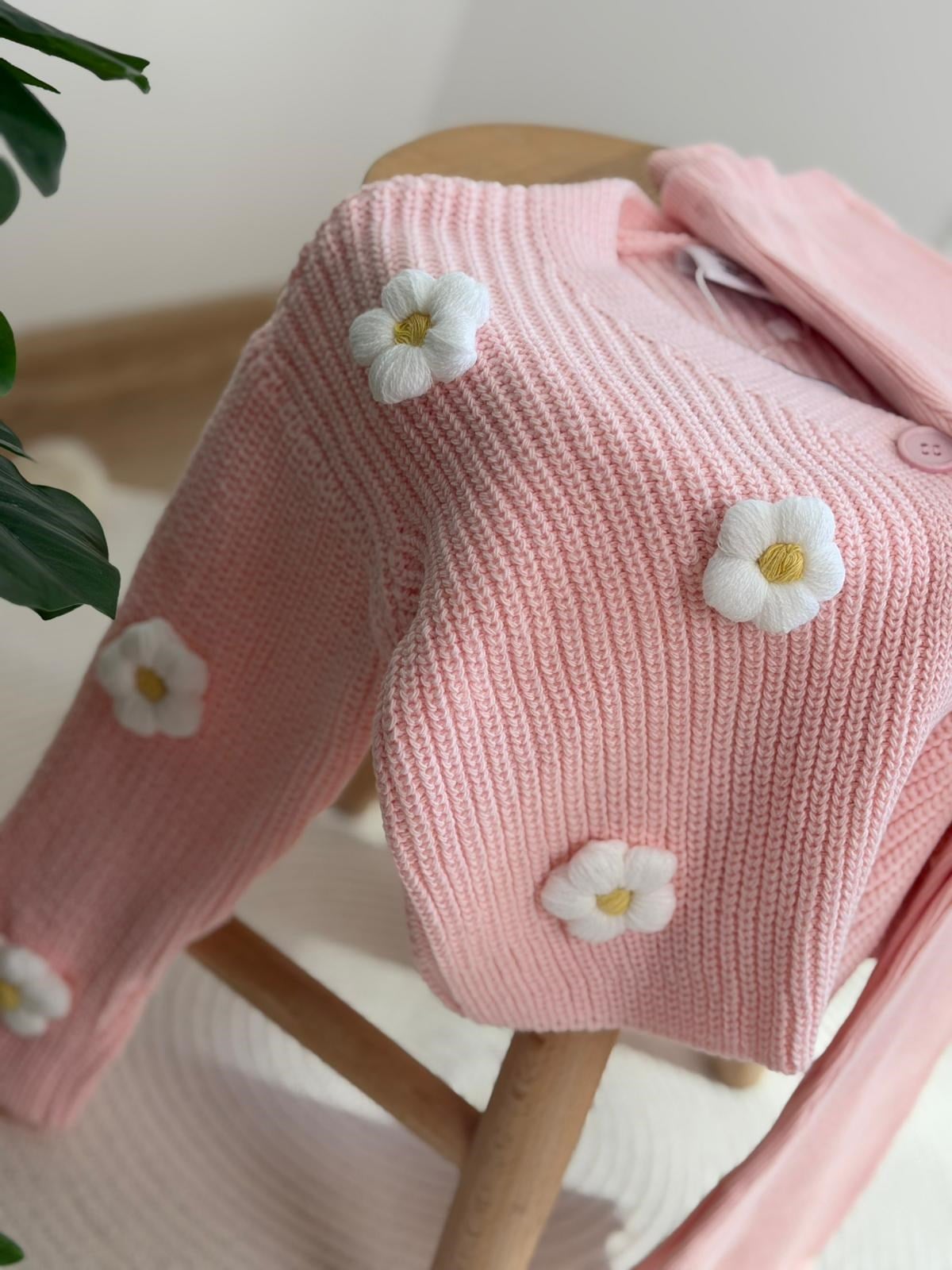 Papatya Desenli Triko