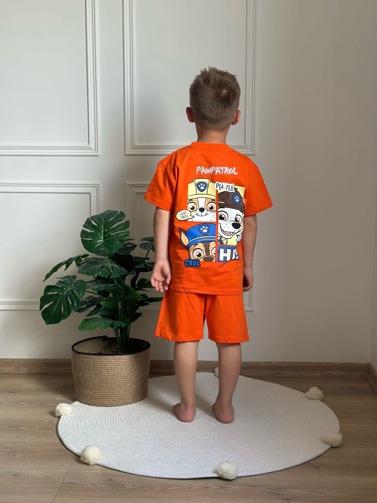 Paw Patrol Playful Sırt Baskılı  Şortlu Takım