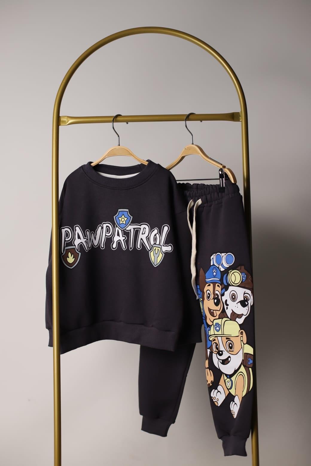 Paw Patrol Sırt Baskılı Turuncu Eşofman Takımı