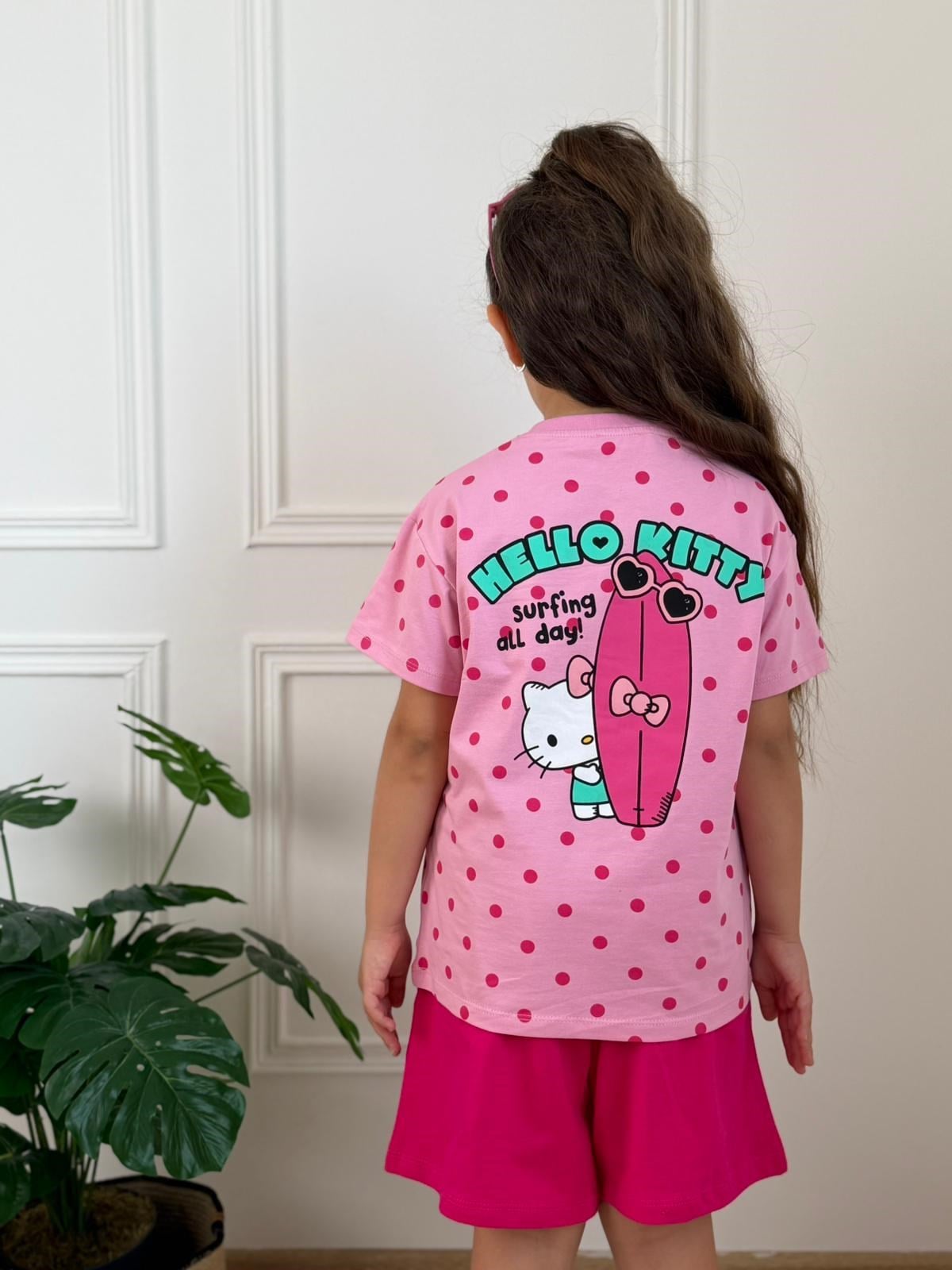 Puantiye Hello Kitty Şortlu Takım