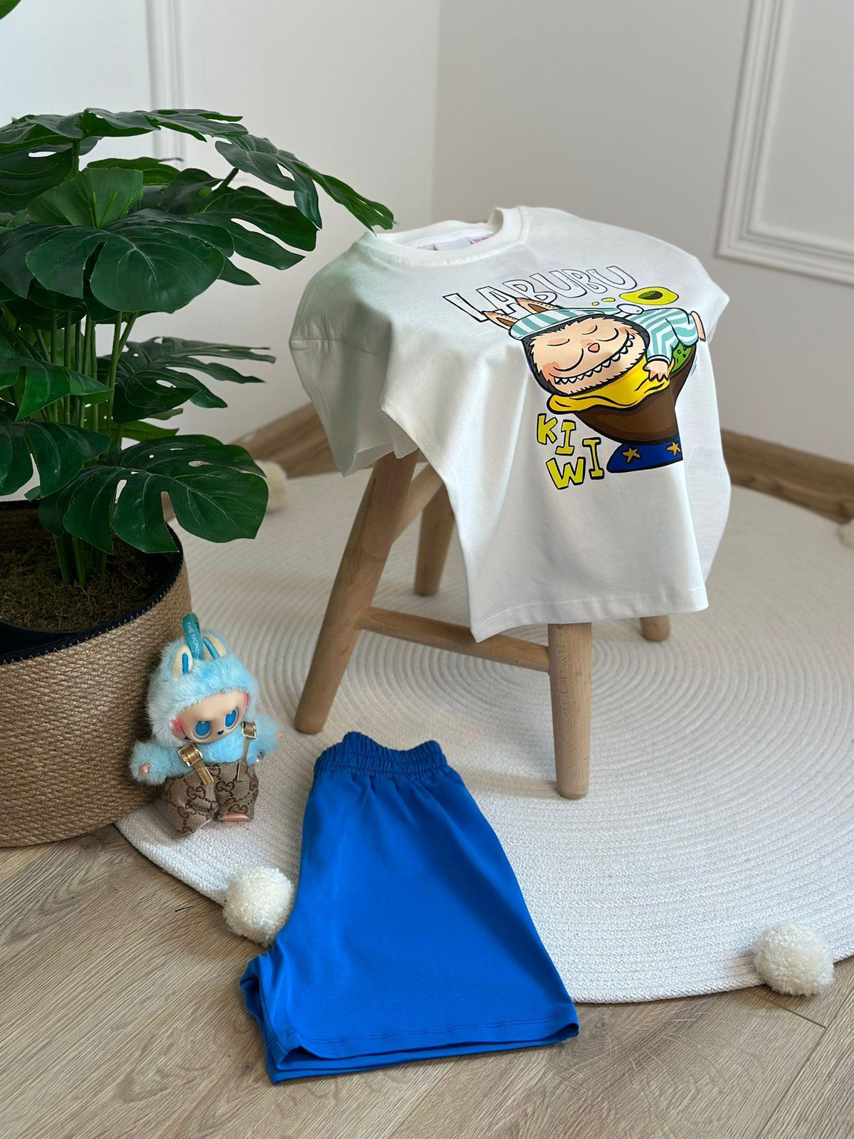 Şortlu Labubu Şortlu Takım