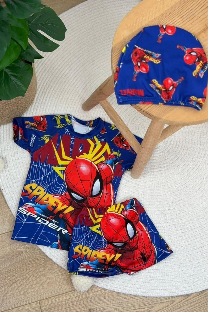 Spidey Boneli Şortlu Mayo