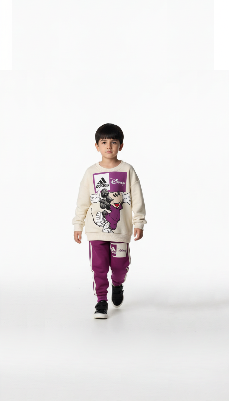 Sporcu Mickey Logo Detaylı Eşofman Takımı