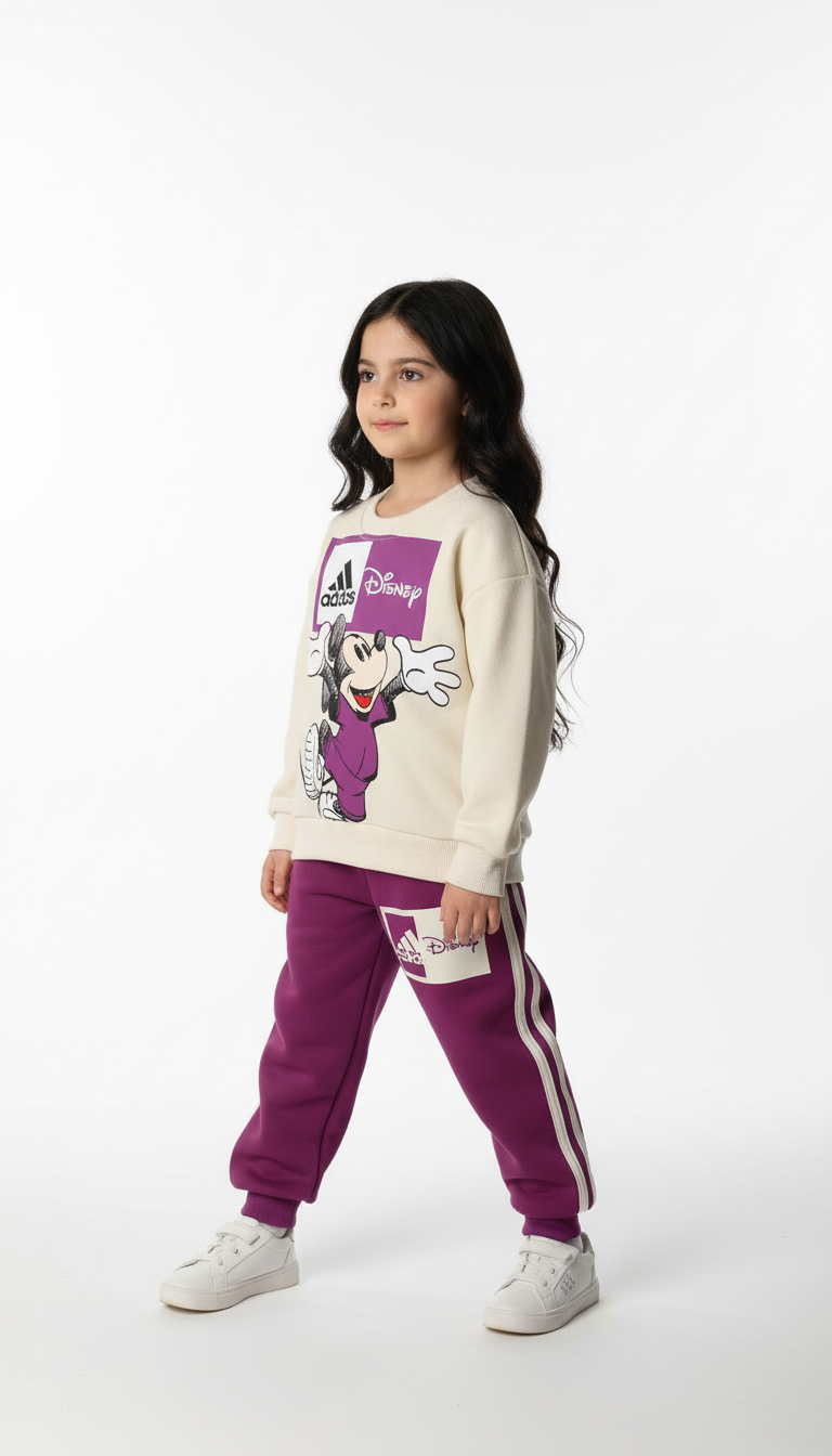 Sporcu Mickey Logo Detaylı Eşofman Takımı