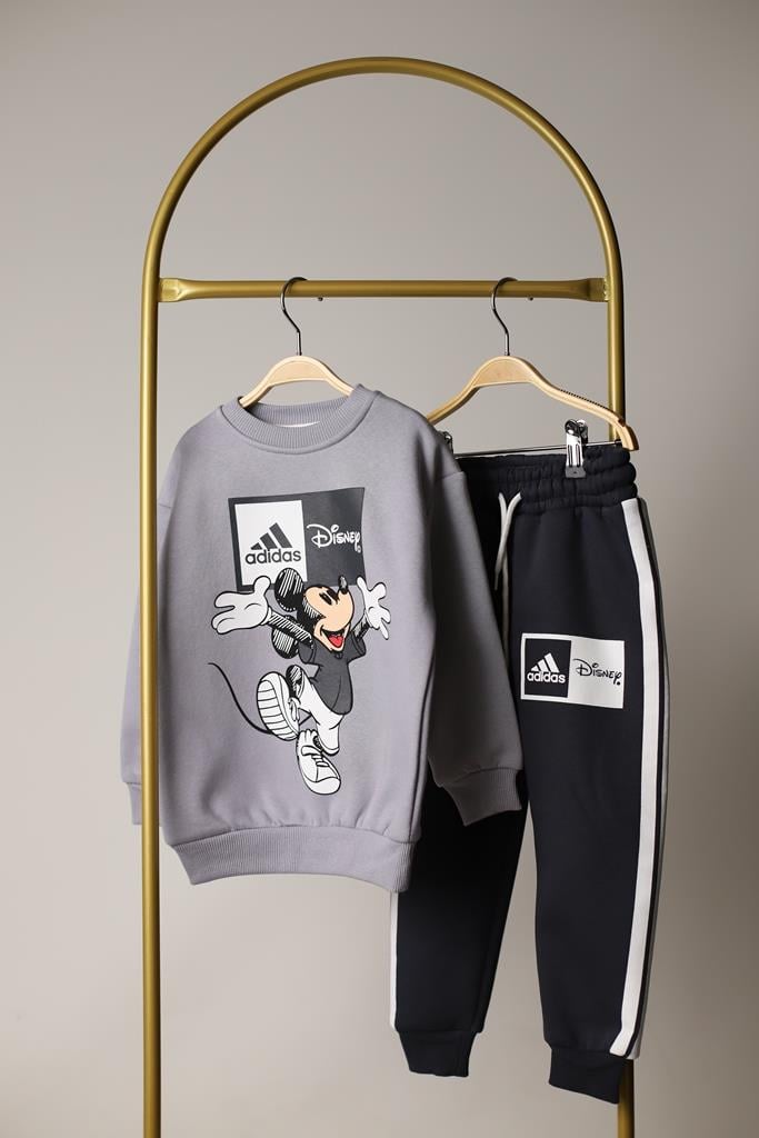 Sporcu Mickey Logo Detaylı Eşofman Takımı
