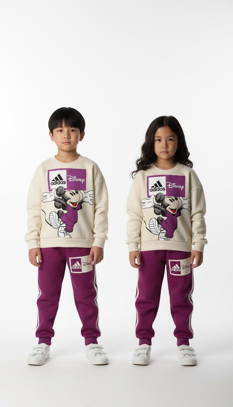 Sporcu Mickey Logo Detaylı Eşofman Takımı