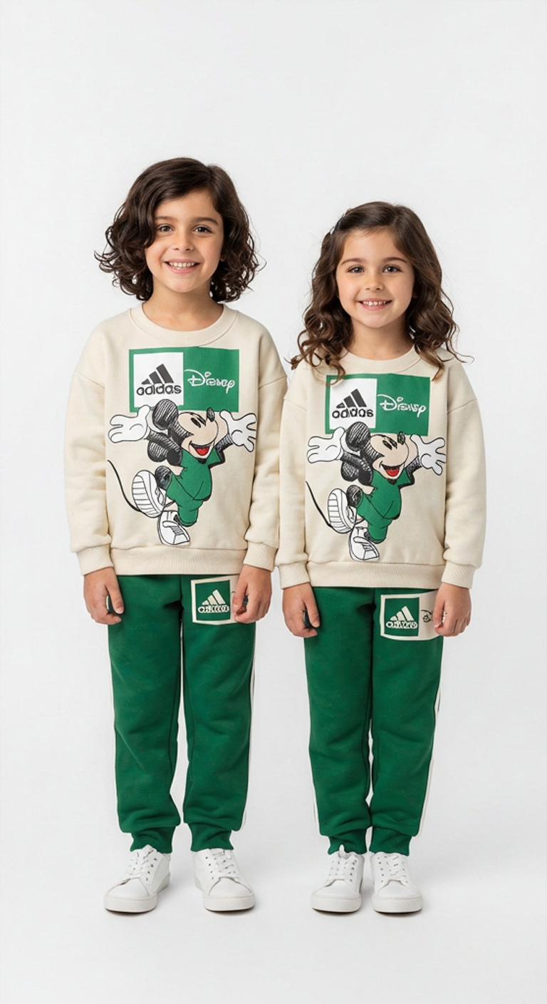 Sporcu Mickey Logo Detaylı Eşofman Takımı