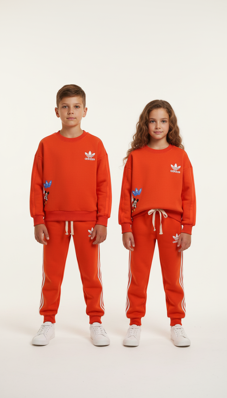 Sporcu Mickey Logo Detaylı Eşofman Takımı