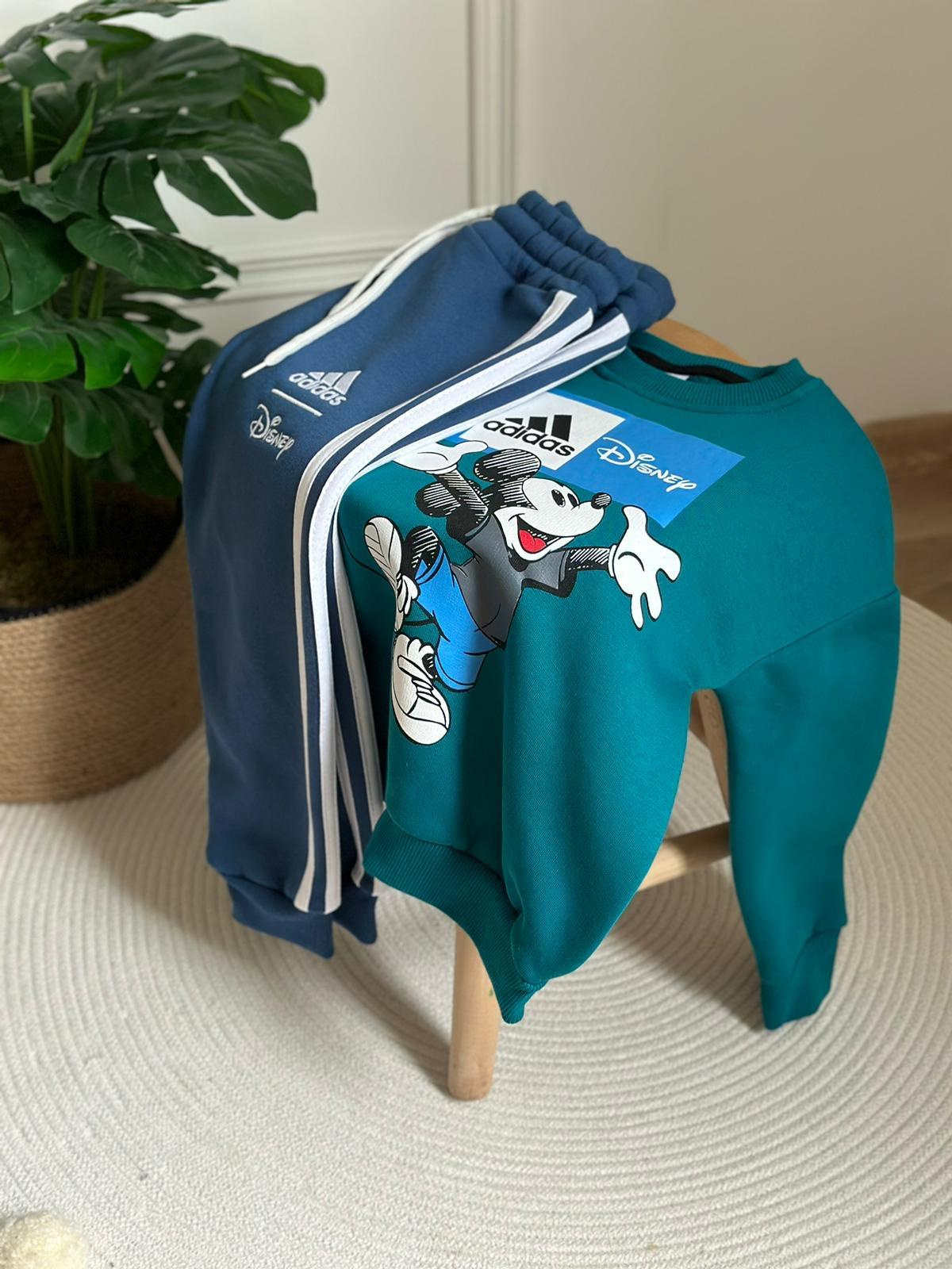 Sporcu Mickey Logo Detaylı Eşofman Takımı