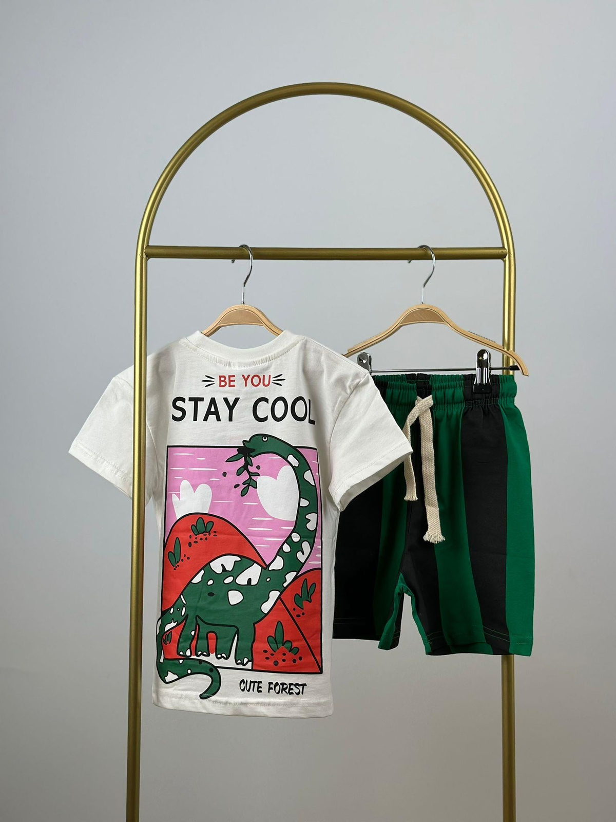 Stay Cool Baskılı Şortlu Takım