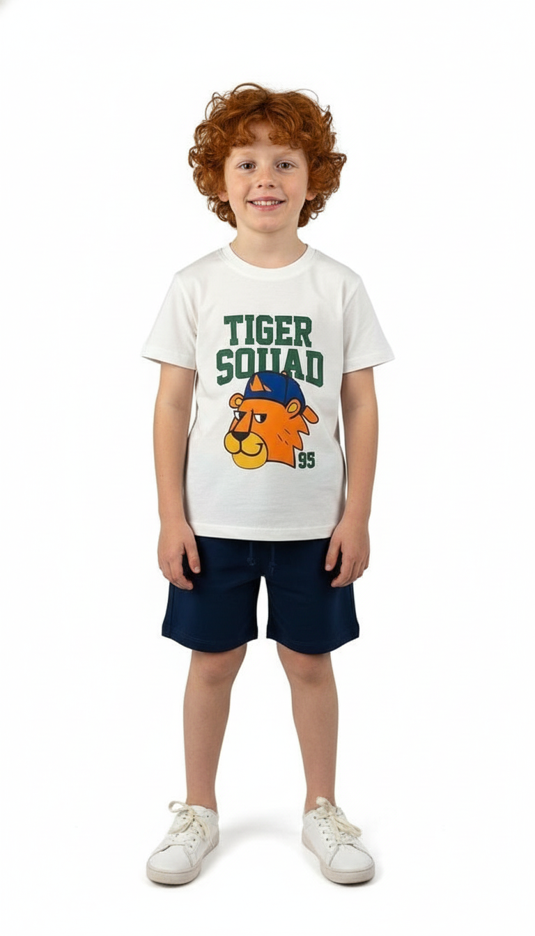 Tiger Squad Baskılı Şortlu Takım