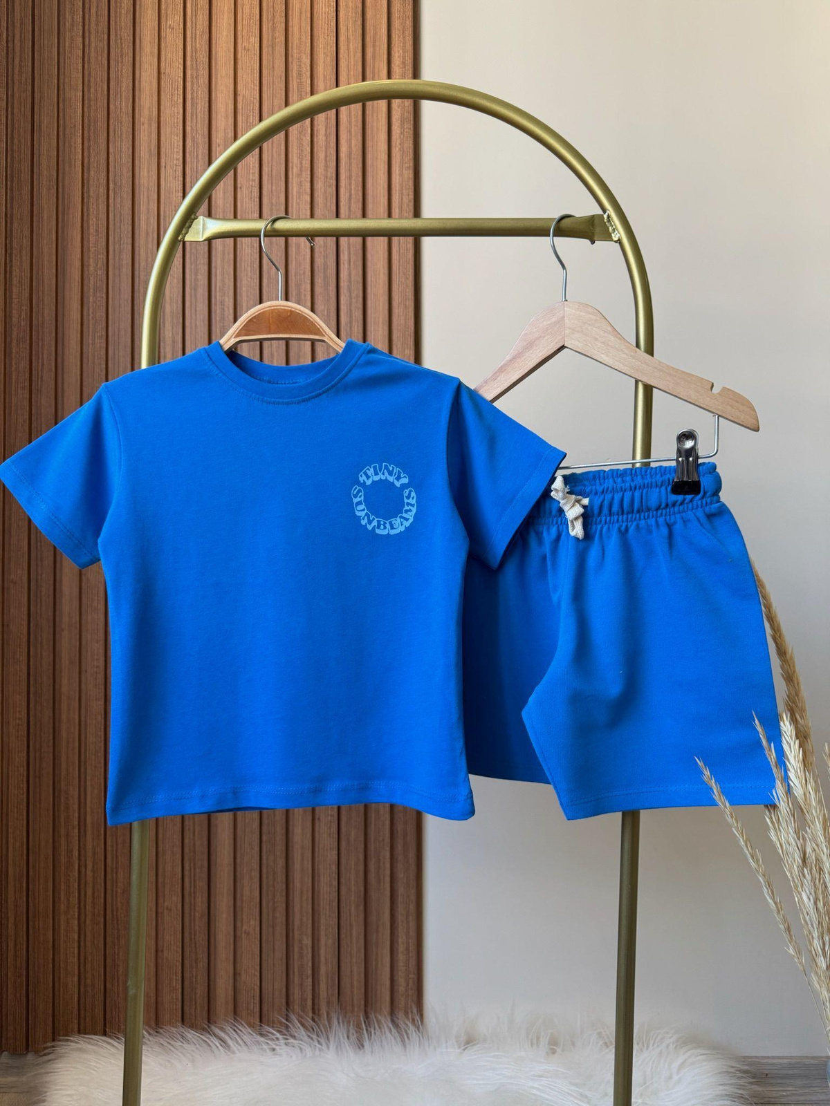 Tiny Sunbeams Baskılı Şortlu Takım