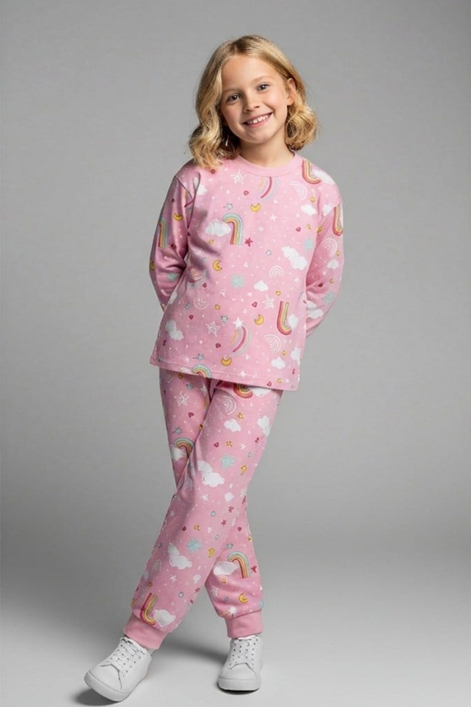 Yıldız Baskılı Pijama Takımı