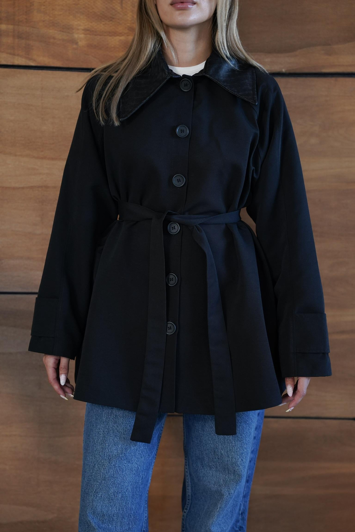 Arya Trench - Siyah