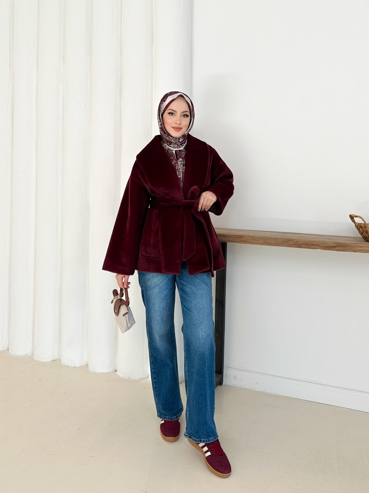 Chiara Peluş Kaban - Bordo