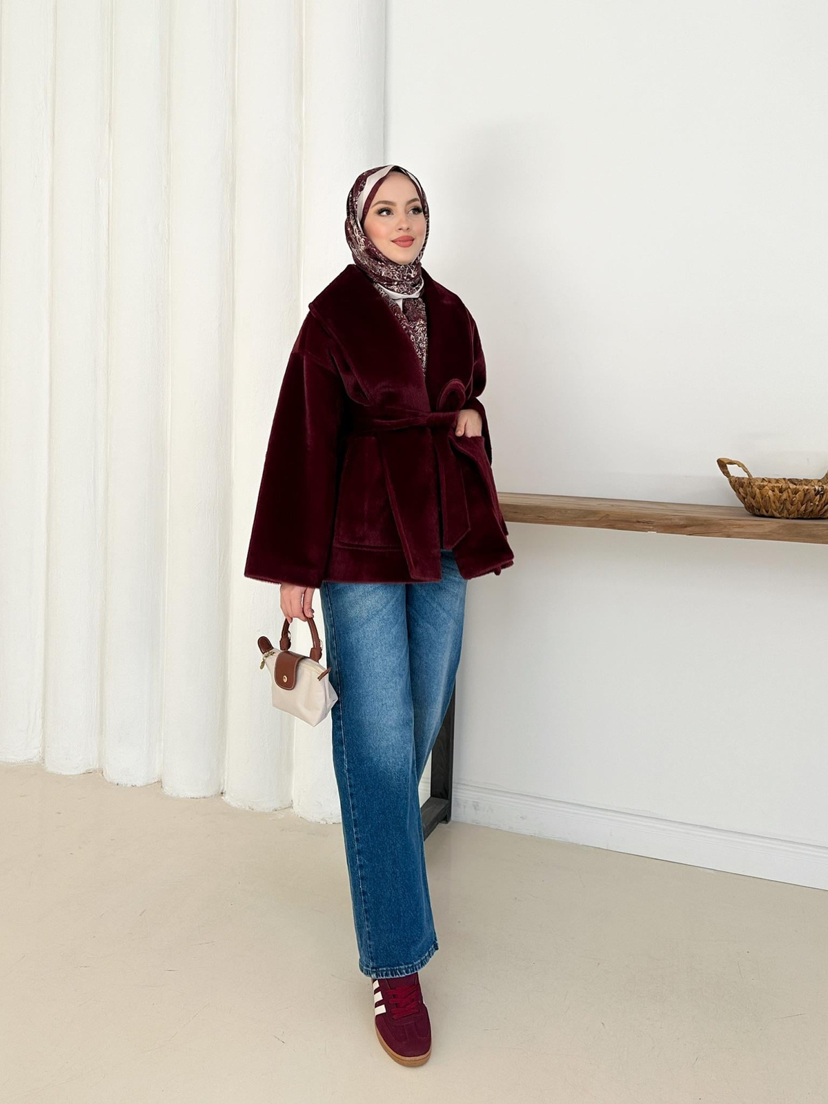Chiara Peluş Kaban - Bordo