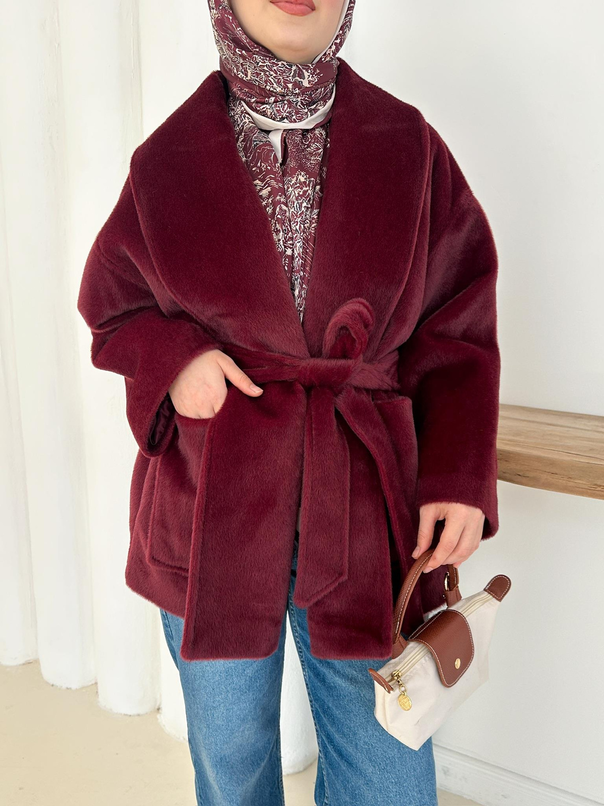 Chiara Peluş Kaban - Bordo