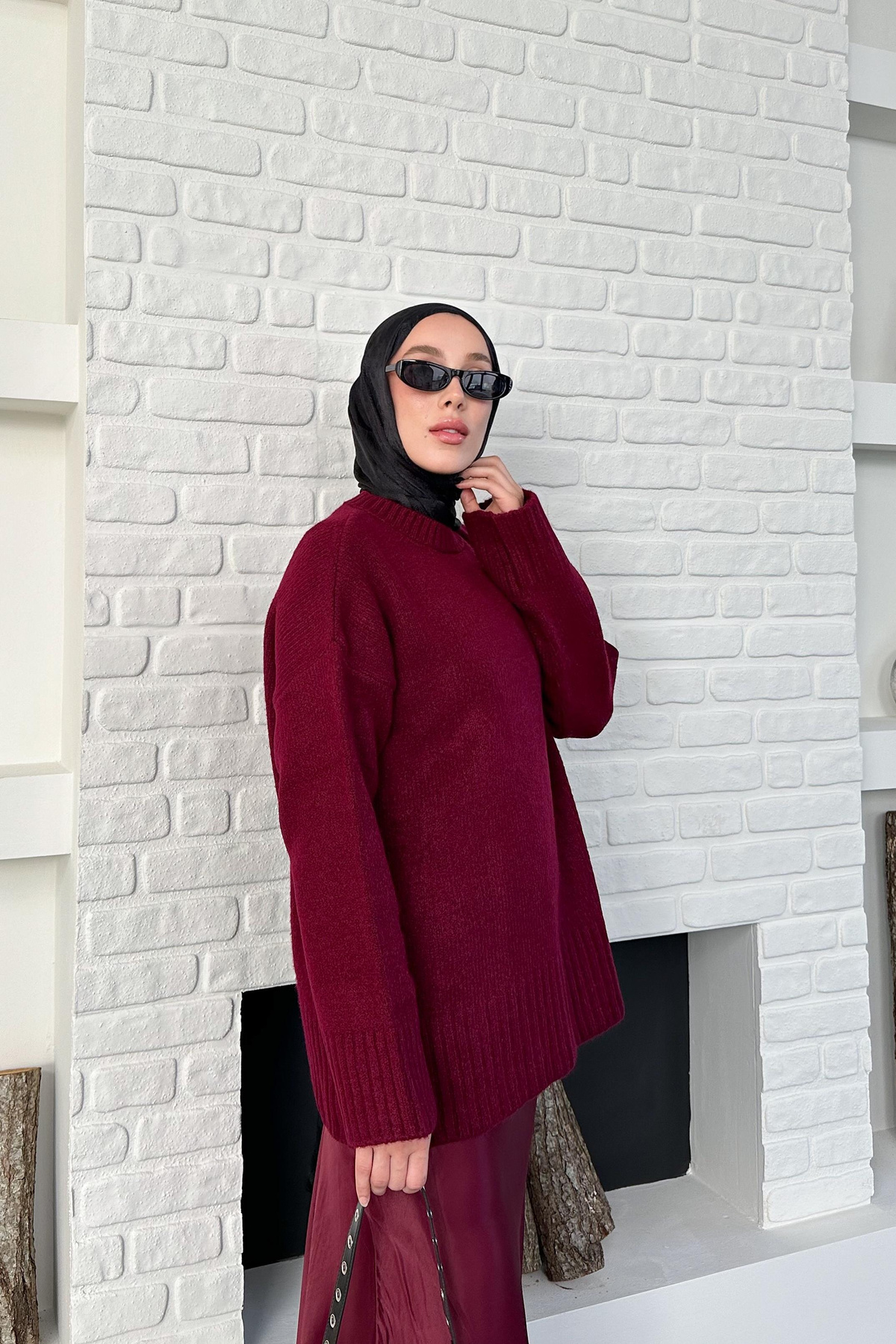 Claire Triko Kazak - Bordo